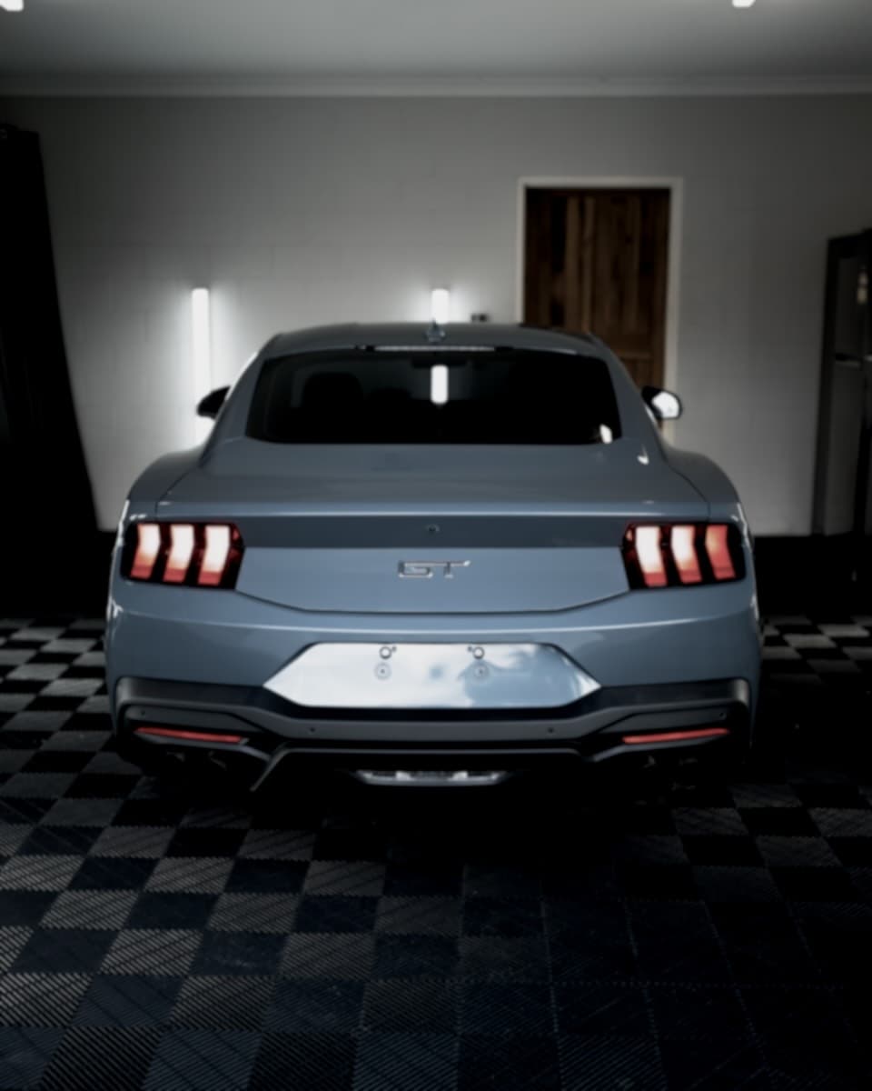 [Example] Before: rear of the Mustang